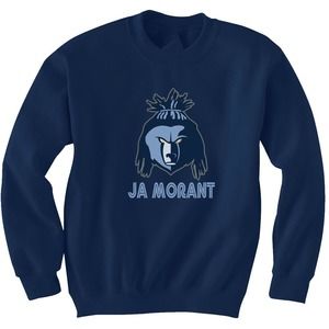 Ja Morant Memphis Grizzlies The Hair UP Crew Neck Sweatshirt